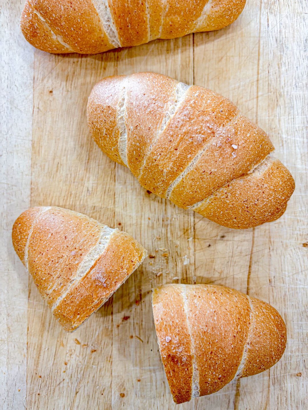 Làm Bánh Mì muối hồng Nguyên Cám